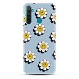 Kılıfland Realme 5i Kılıf, Boutique Baskılı, Gülen Papatyalar Desenli, Mavi