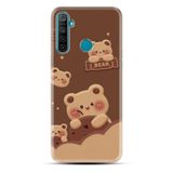Kılıfland Realme 5i Kılıf, Boutique Baskılı Resimli Bears, Kahverengi