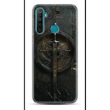 Kılıfland Realme 5i Kılıf, Boutique Baskılı, Sword Desenli, Siyah