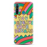 Kılıfland Realme 5i Kılıf, Boutique Baskılı, You Deserve Your Dreams, Renkli