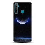 Kılıfland Realme 5i Kılıf, Resimli Desenli Silikon, Platinium Series, Midnight Moon, Siyah