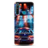 Kılıfland Realme 6i ile Uyumlu Silikon Kılıf, Neon Cars Desen, Renkli