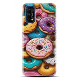 Kılıfland Realme 7 Pro Kılıf, Boutique Baskılı Donut Desenli, Renkli
