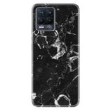 Kılıfland Realme 8 128GB 6GB RAM ile Uyumlu Silikon Kılıf, Black Hole Marble Desenli, Siyah