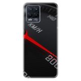 Kılıfland Realme 8 128GB 6GB RAM ile Uyumlu Silikon Kılıf, Platinium Series Speed, Desenli, Siyah-Kırmızı