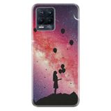 Kılıfland Realme 8 8 Pro ile Uyumlu Desenli Silikon Kılıf, Kız Balon Motifi, Pembe