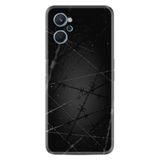 Kılıfland Realme 9i ile Uyumlu Silikon Kılıf, Dikenli Tel Desen, Siyah