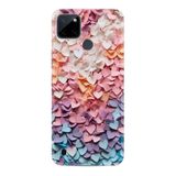 Kılıfland Realme C21Y ile Uyumlu Boutique Baskılı Renkli Kalpler Telefon Kılıfı