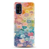 Kılıfland Realme C21Y Kılıf, Boutique Baskılı Çiçekler Desen, Renkli