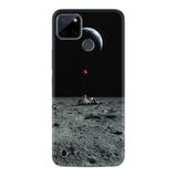 Kılıfland Realme C25y ile Uyumlu Silikon Kılıf, Astronoot Red Balloon Desen, Siyah