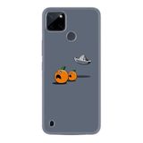 Kılıfland Realme C25Y ile Uyumlu Silikon Kılıf, Desenli Baskılı, Orange Escape, Turuncu