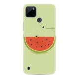 Kılıfland Realme C25Y ile Uyumlu Silikon Kılıf, Resimli Desenli Baskılı, Yeşil
