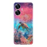 Kılıfland Realme C25Y Kılıf, Boutique Baskılı Kaplumbağa Desenli, Renk65