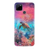 Kılıfland Realme C25Y Kılıf, Boutique Baskılı Kaplumbağa Desenli, Renk65