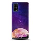 Kılıfland Realme C25Y Kılıf, Boutique Baskılı, Mor Ay ve Yıldız Tasarımı