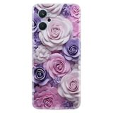 Kılıfland Realme C25Y Kılıf, Boutique Baskılı, Mor Güller, Resimli