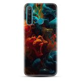 Kılıfland Realme C25Y Kılıf, Boutique Baskılı, Renk Cümbüşü, Turuncu-Turkuaz