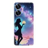 Kılıfland Realme C25Y Kılıf, Boutique Baskılı, Woman in Moon Tasarımı, Renkli