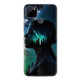 Kılıfland Realme C25Y Kılıf, Boutique Baskılı, Woman in Tree Desenli, Siyah