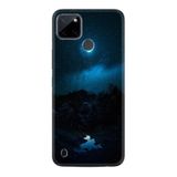 Kılıfland Realme C25Y Silikon Kılıf, Desen Özel Seri, Gece Teması, Arka Kapak