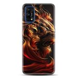 Kılıfland Realme C55 ile Uyumlu Boutique Baskılı Arslan Desenli Telefon Kılıfı, Siyah