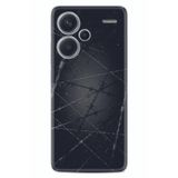 Kılıfland Redmi Note 13 Pro 5G ile Uyumlu Silikon Kılıf, Dikenli Tel Desen, Siyah