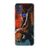 Kılıfland Reeder Max Pro 2021 ile Uyumlu Telefon Kılıfı, Desenli Baskılı, Kartal Figürü, Silikon