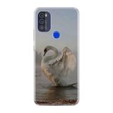 Kılıfland Reeder Max Pro 2021 ile Uyumlu Telefon Kılıfı, Desenli Baskılı, Kuğu Figürlü, Silikon