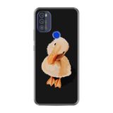 Kılıfland Reeder Max Pro 2021 ile Uyumlu Telefon Kılıfı, Desenli Baskılı, Üzgün Ördek Figürü, Siyah