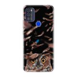 Kılıfland Reeder Max Pro ile Uyumlu Telefon Kılıfı, Baykuş Figürlü Desenli Baskılı, Silikon, Mavi Detaylı