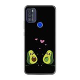 Kılıfland Reeder Max Pro ile Uyumlu Telefon Kılıfı, Desenli Baskılı, Aşık Avokadolar Figür, Silikon, Siyah