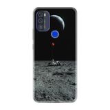 Kılıfland Reeder Max Pro ile Uyumlu Telefon Kılıfı, Desenli Baskılı, Astronot Red Balon Figürlü, Silikon