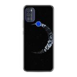 Kılıfland Reeder Max Pro ile Uyumlu Telefon Kılıfı, Desenli Baskılı, Ay Figürü, Siyah