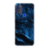 Kılıfland Reeder Max Pro ile Uyumlu Telefon Kılıfı, Desenli Baskılı, Blue Marble, Silikon
