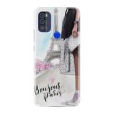 Kılıfland Reeder Max Pro ile Uyumlu Telefon Kılıfı, Desenli Baskılı, Bonjour Paris, Beyaz
