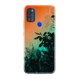 Kılıfland Reeder Max Pro ile Uyumlu Telefon Kılıfı, Desenli Baskılı, Çiçek Figürlü, Silikon, Turuncu-Yeşil Gradient