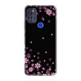 Kılıfland Reeder Max Pro ile Uyumlu Telefon Kılıfı, Desenli Baskılı, Çiçek Motifli, Siyah, Silikon