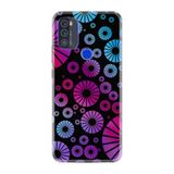 Kılıfland Reeder Max Pro ile Uyumlu Telefon Kılıfı, Desenli Baskılı, Daireler Figürü, Siyah, Mavi, Pembe
