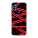 Kılıfland Reeder Max Pro ile Uyumlu Telefon Kılıfı, Desenli Baskılı, Danger Figür, Silikon, Siyah-Kırmızı
