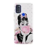 Kılıfland Reeder Max Pro ile Uyumlu Telefon Kılıfı, Desenli Baskılı, Figür, Silikon, Pembe