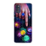 Kılıfland Reeder Max Pro ile Uyumlu Telefon Kılıfı, Desenli Baskılı, Finger Planet Figür, Silikon, Renkli