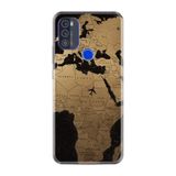 Kılıfland Reeder Max Pro ile Uyumlu Telefon Kılıfı, Desenli Baskılı, Harita Figür, Silikon, Gri
