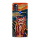 Kılıfland Reeder Max Pro ile Uyumlu Telefon Kılıfı, Desenli Baskılı, Kedi Figür Tablo, Silikon, Renk2027