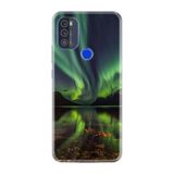 Kılıfland Reeder Max Pro ile Uyumlu Telefon Kılıfı, Desenli Baskılı, Kuzey Işıkları, Silikon