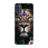 Kılıfland Reeder Max Pro ile Uyumlu Telefon Kılıfı, Desenli Baskılı, Leon Flowers Figür, Silikon
