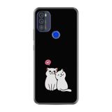 Kılıfland Reeder Max Pro ile Uyumlu Telefon Kılıfı, Desenli Baskılı, Love Cats Figür, Silikon, Siyah