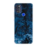 Kılıfland Reeder Max Pro ile Uyumlu Telefon Kılıfı, Desenli Baskılı, Mavi Zigzag