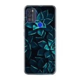 Kılıfland Reeder Max Pro ile Uyumlu Telefon Kılıfı, Desenli Baskılı, Mistik Çiçekler, Silikon, Mavi