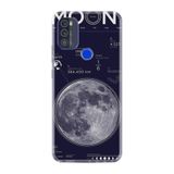 Kılıfland Reeder Max Pro ile Uyumlu Telefon Kılıfı, Desenli Baskılı, Moon Info Figür, Silikon, Siyah