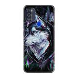 Kılıfland Reeder Max Pro ile Uyumlu Telefon Kılıfı, Desenli Baskılı, Neon Köpek Figürü, Silikon